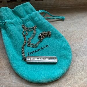 Tiffany & Co. 1837 Bar Tag Pendant Necklace